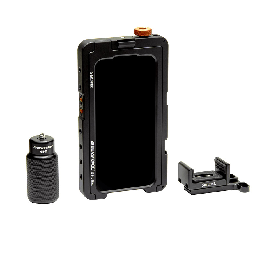kit de creare beastgrip x sandisk beastcage pentru iphone 15 pro max sandisk