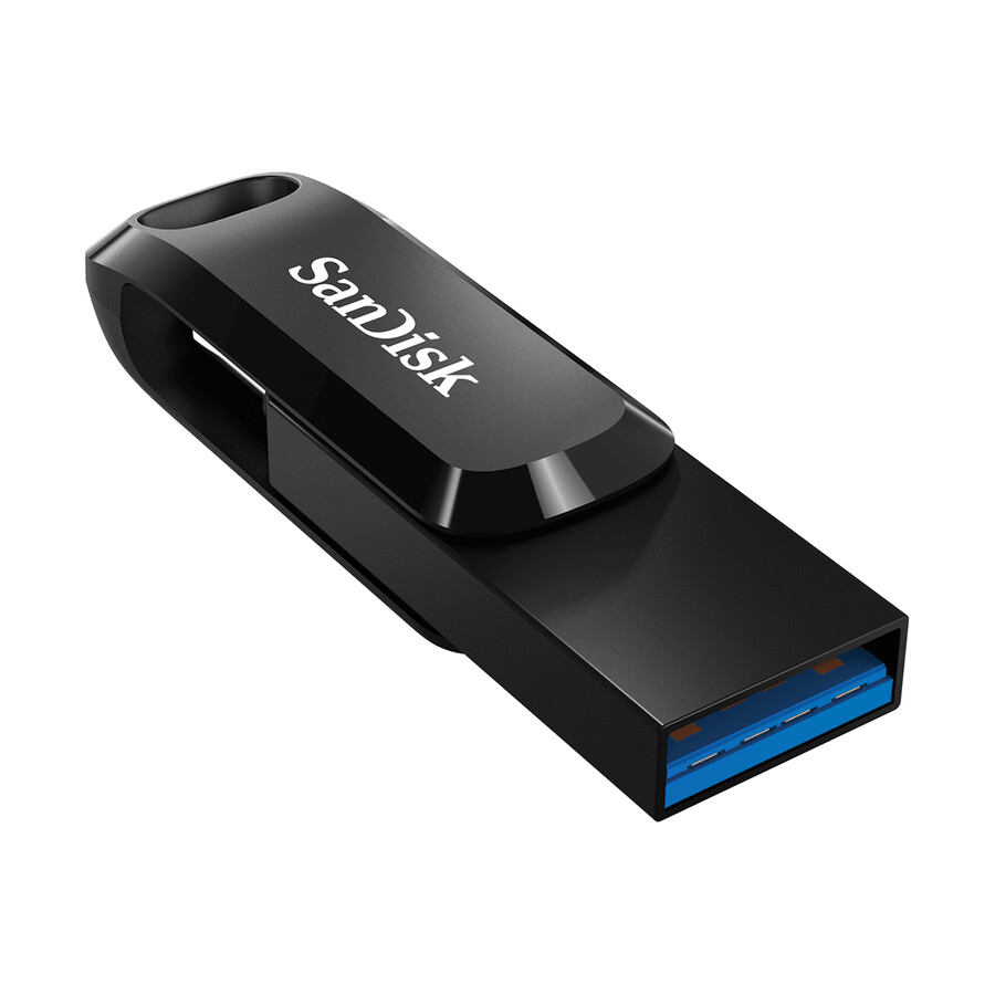 unitate usb dual usb 3.0 de 32 gb neagră cu usb type-c sandisk
